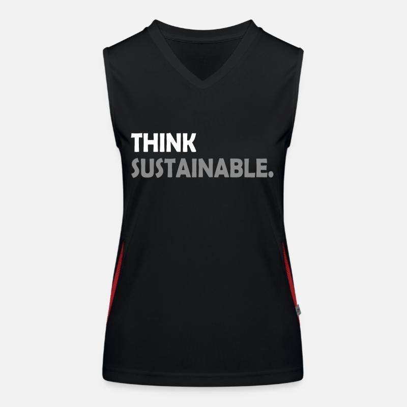 Pensez durable Débardeur respirant contrasté Femme