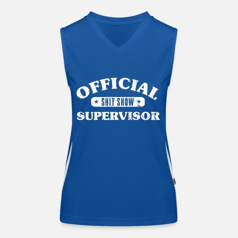 Official Shit Show Supervisor Women's Functional Contrast Tank Top
