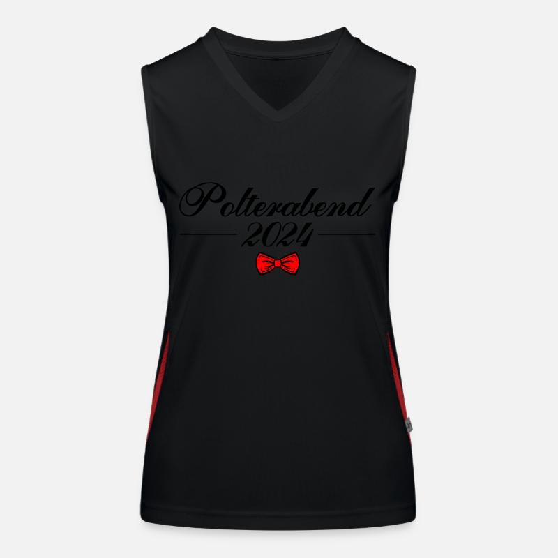 Polterabend 2024 Funktionelles Kontrast-Tank Top für Frauen