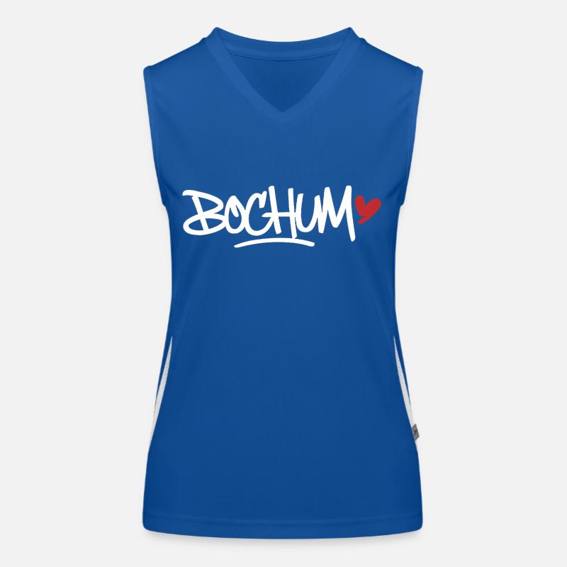 Bochum Graffiti Tag Funktionelles Kontrast-Tank Top für Frauen