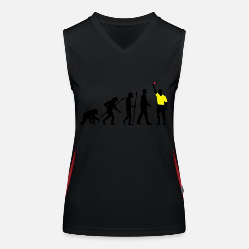 Evolution Schiedsrichter Funktionelles Kontrast-Tank Top für Frauen