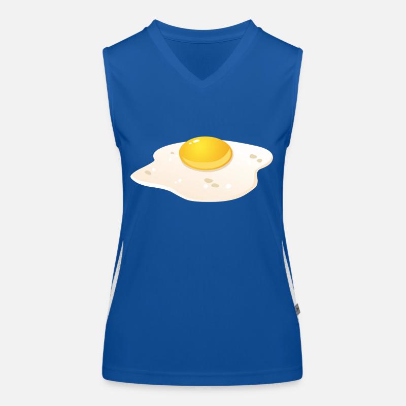 Spiegelei Frühstück Funktionelles Kontrast-Tank Top für Frauen