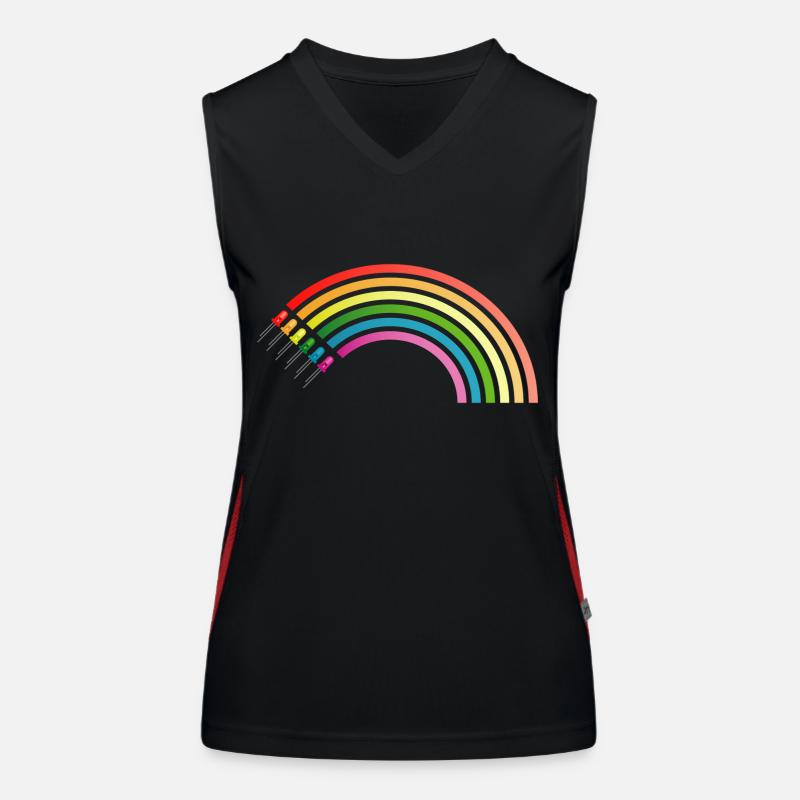 rainbow Women's Functional Contrast Tank Top