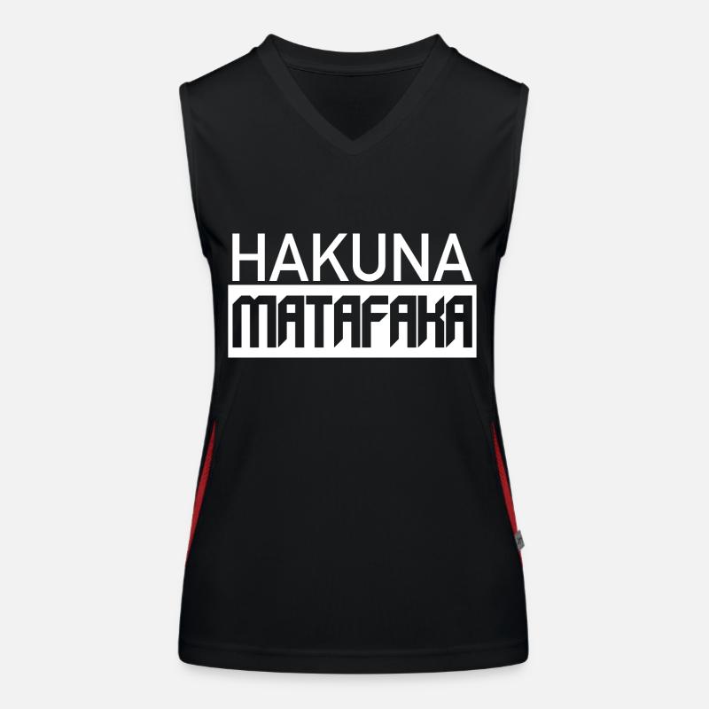 HAKUNA MATAFAKA - Drôle de déclaration cool Débardeur respirant contrasté Femme