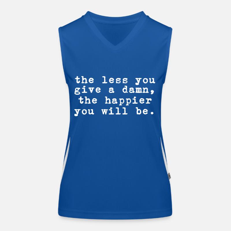 Egal Spruch Funktionelles Kontrast-Tank Top für Frauen