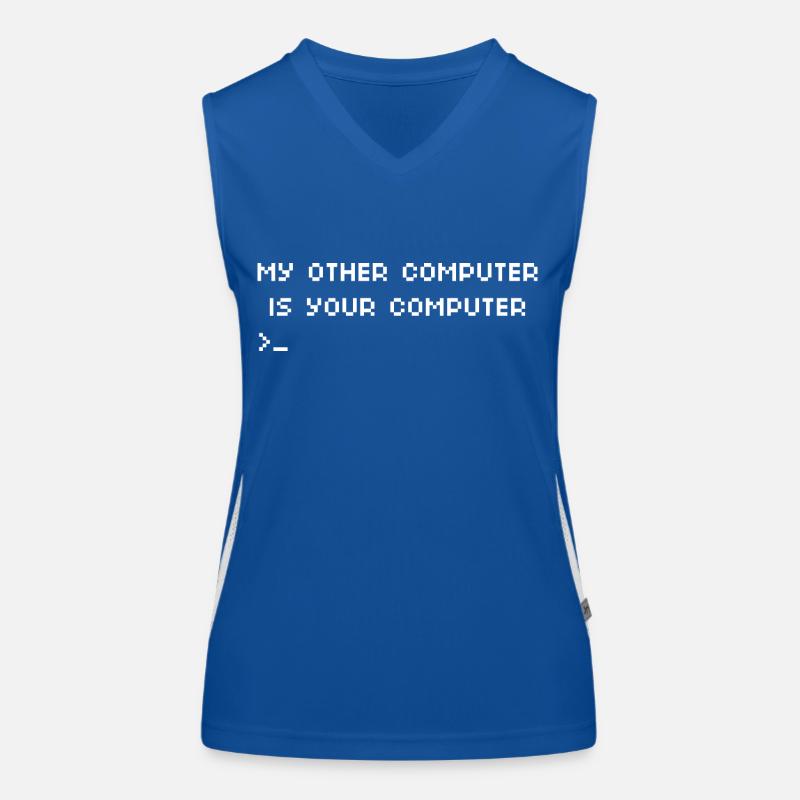 My other computer is your computer Hacking Women's Functional Contrast Tank Top