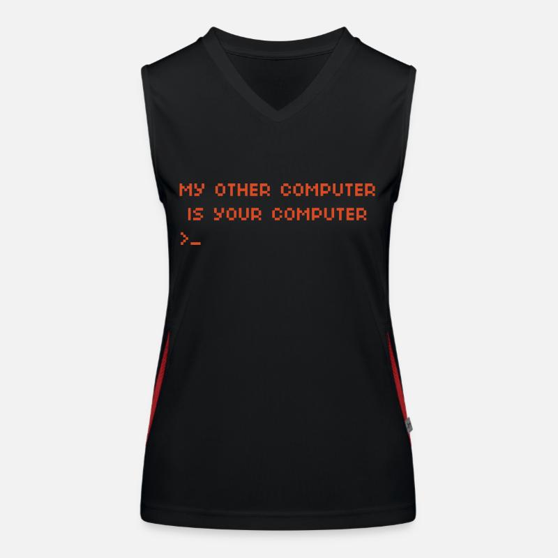 My other computer is your computer Hacking Women's Functional Contrast Tank Top