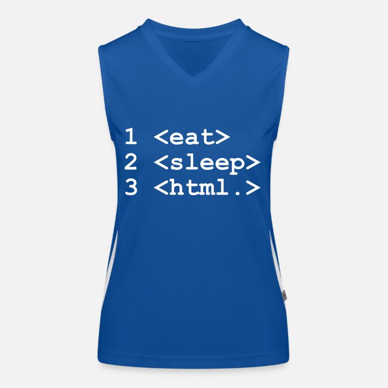 Eat Sleep HTML Women's Functional Contrast Tank Top