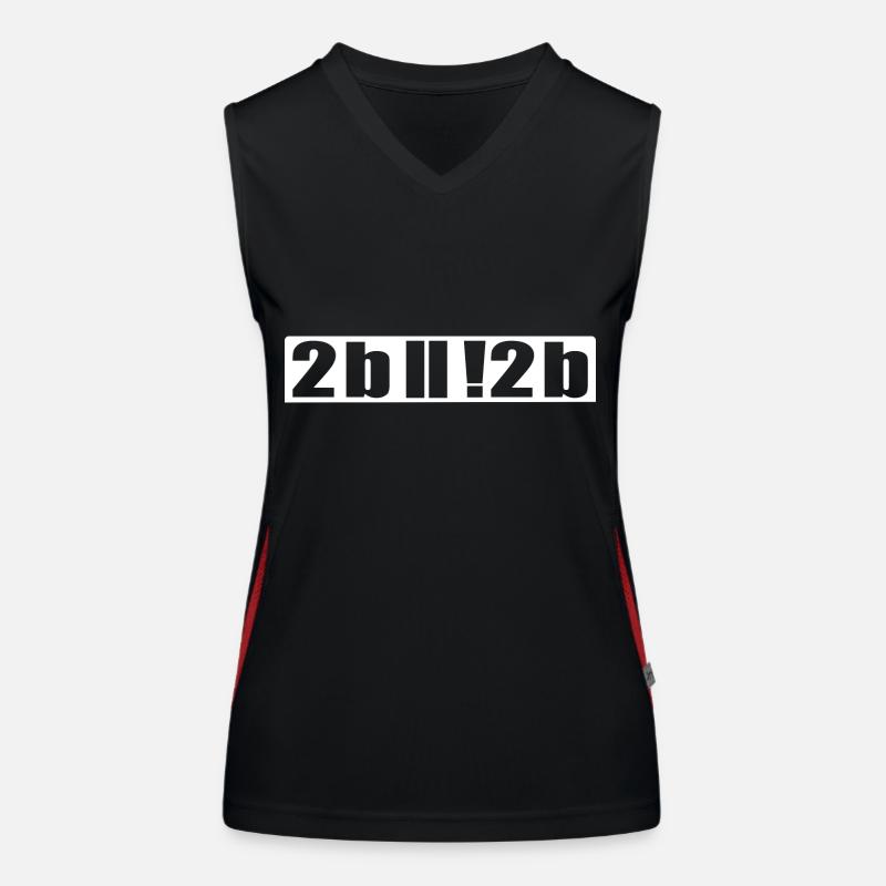 Etre ou ne pas être programmeur Nerd IT Shirt Débardeur respirant contrasté Femme