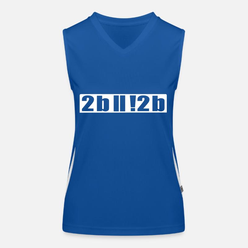 Etre ou ne pas être programmeur Nerd IT Shirt Débardeur respirant contrasté Femme