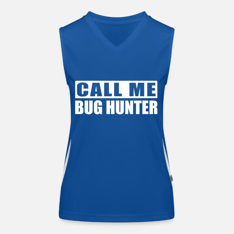 Bug Hunter - Programmer Computer Scientist IT Shirt Women's Functional Contrast Tank Top