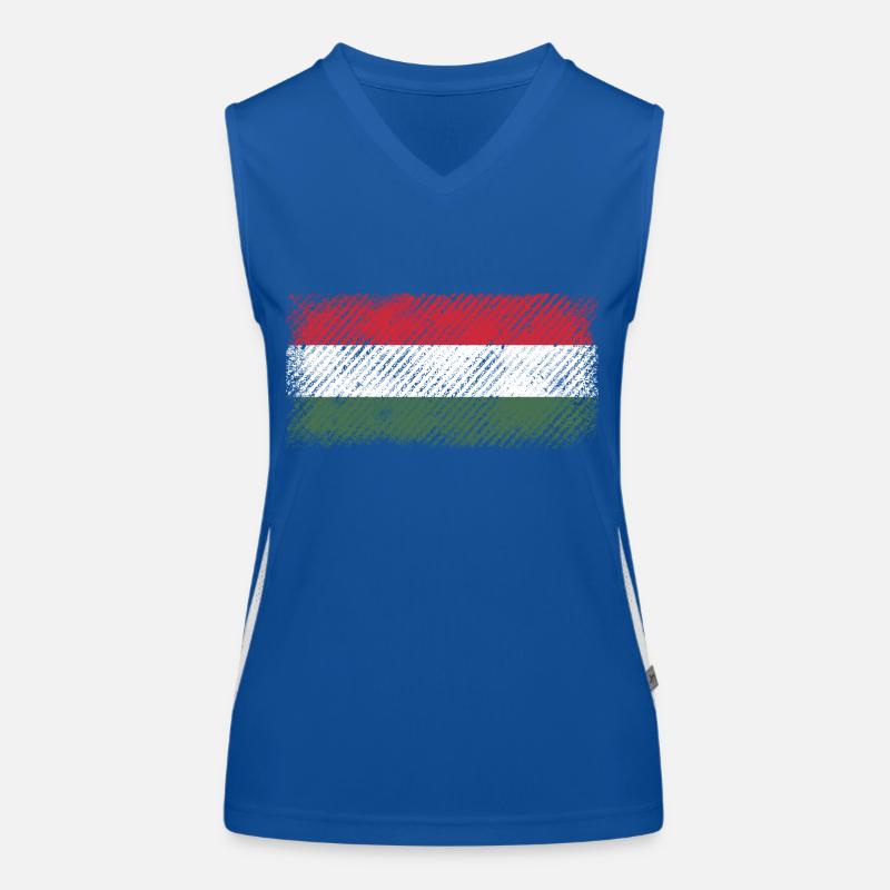 Ungarn Funktionelles Kontrast-Tank Top für Frauen