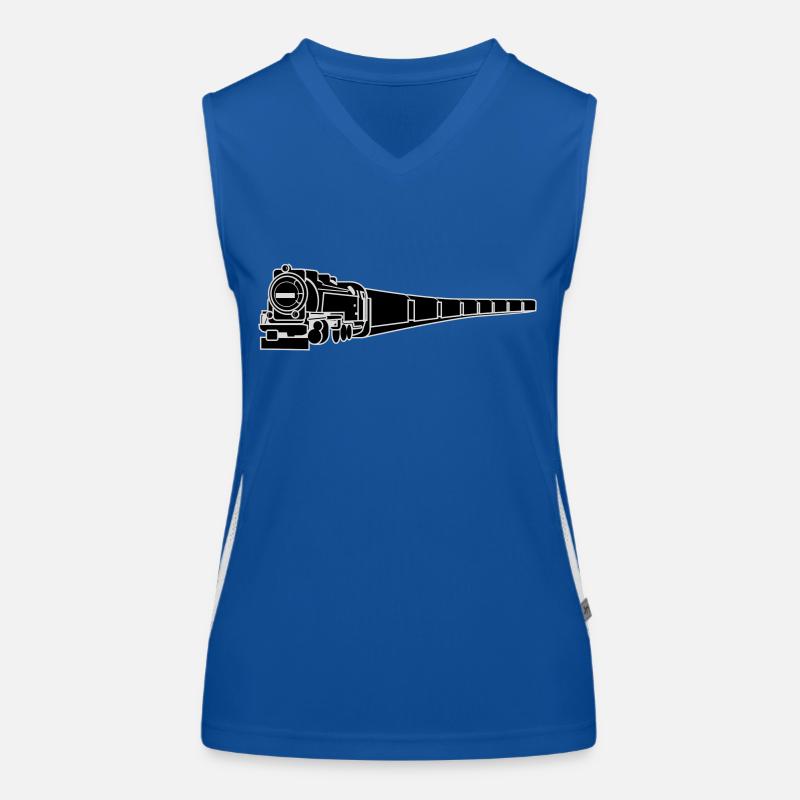 vinted retro railway train Funktionelles Kontrast-Tank Top für Frauen