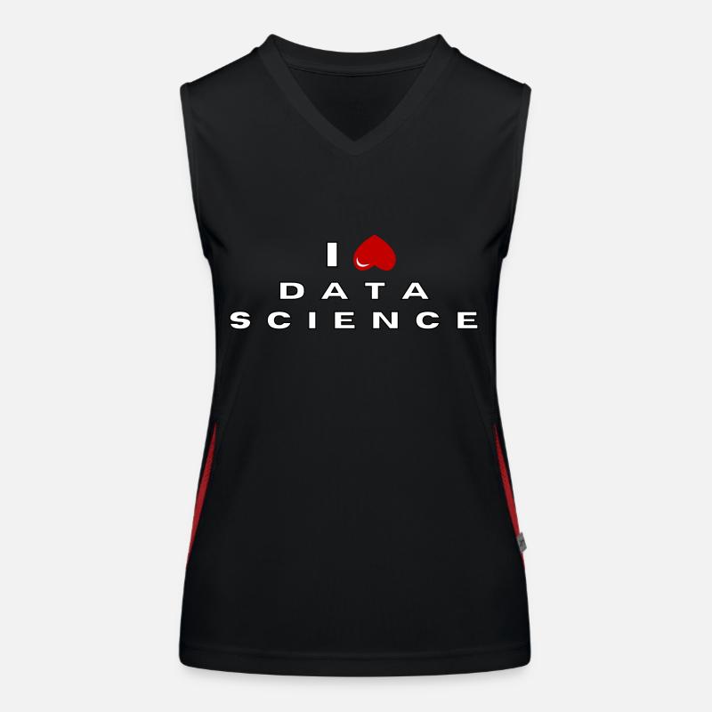 Ich hasse Data Science Funktionelles Kontrast-Tank Top für Frauen