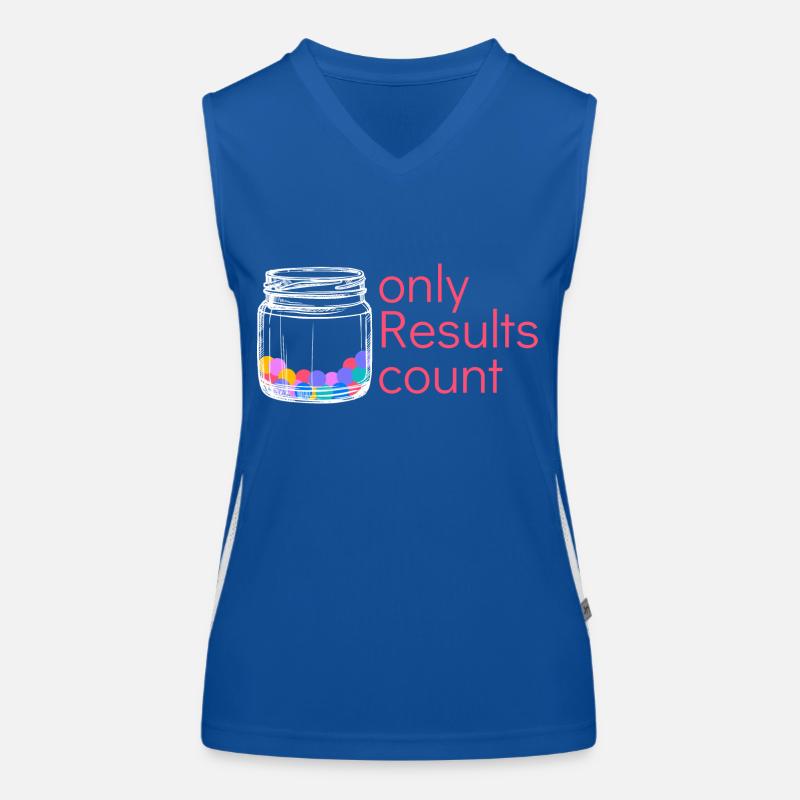 Hard Work Only Results Design for proud, Women's Functional Contrast Tank Top