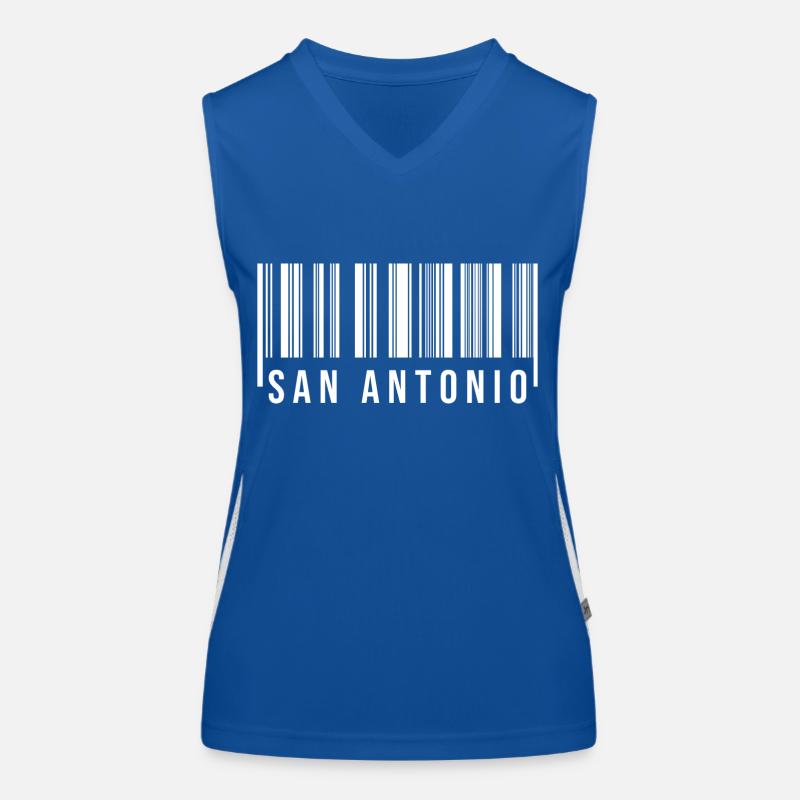 San Antonio Barcode Women's Functional Contrast Tank Top