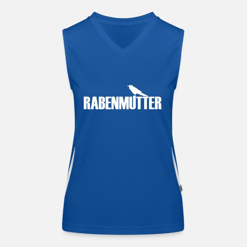 Rabenmutter Rabe Mutter Mama Mami Funktionelles Kontrast-Tank Top für Frauen