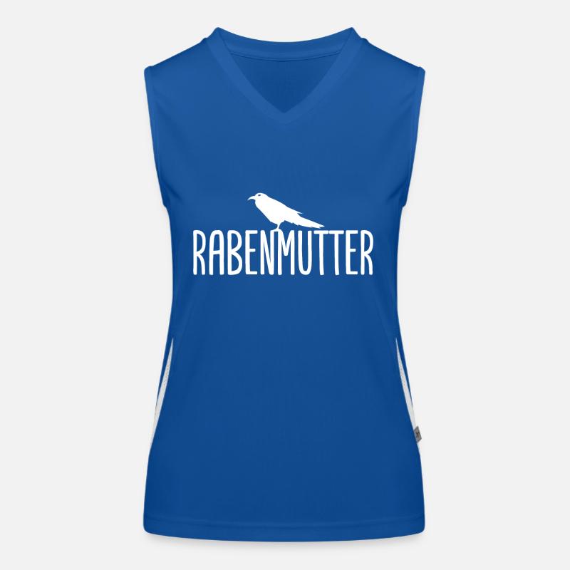 Rabenmutter Rabe Mutter Mama Mami Funktionelles Kontrast-Tank Top für Frauen