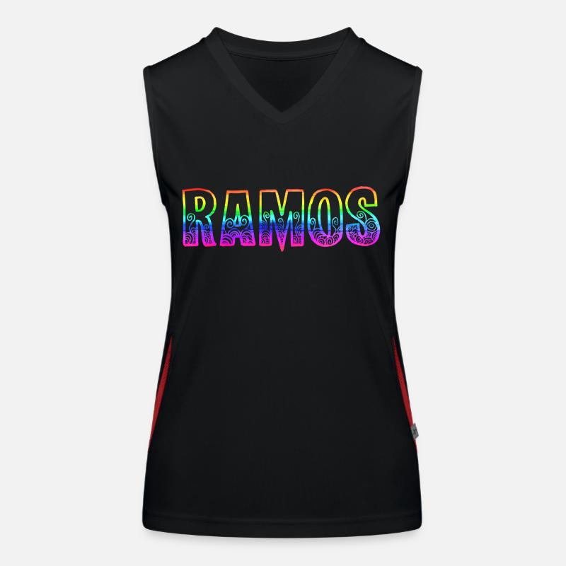 ramos rs regenbogen Funktionelles Kontrast-Tank Top für Frauen