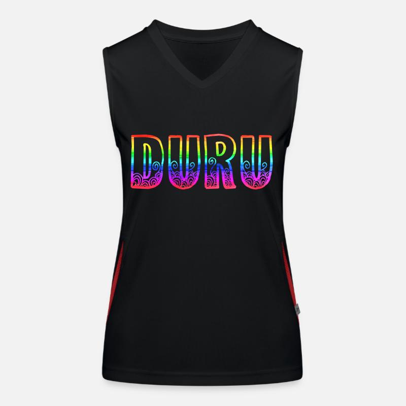 duru rs regenbogen Funktionelles Kontrast-Tank Top für Frauen