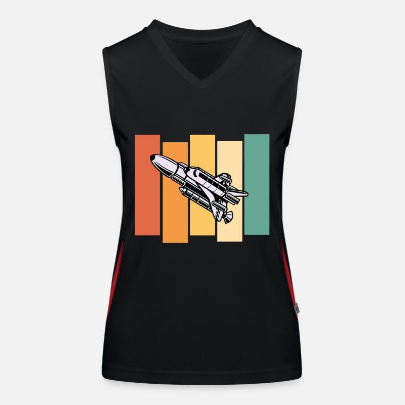 vaisseau spatial astronaute voyage dans l’espace Débardeur respirant contrasté Femme