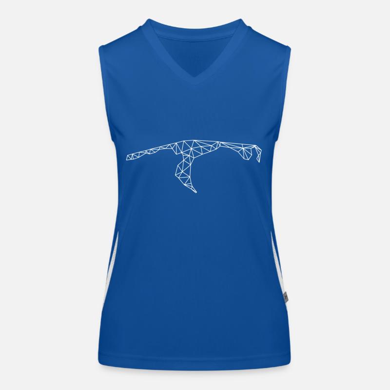 Sylt | Polygone | Blanc Débardeur respirant contrasté Femme