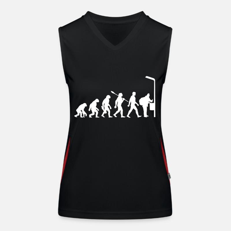 Evolution - Collecting Bottles - Poverty Women's Functional Contrast Tank Top