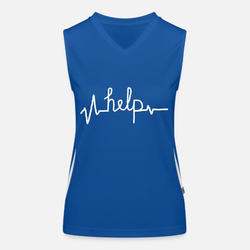 help -aide Débardeur respirant contrasté Femme