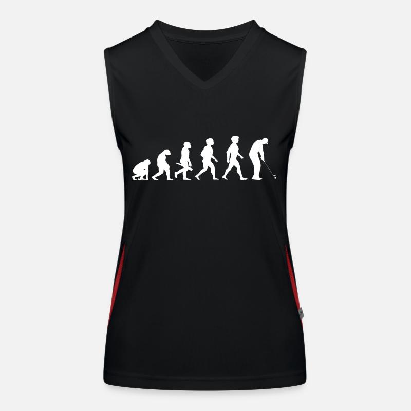 Evolution Golf Golfer Golfer Terrain de golf Débardeur respirant contrasté Femme