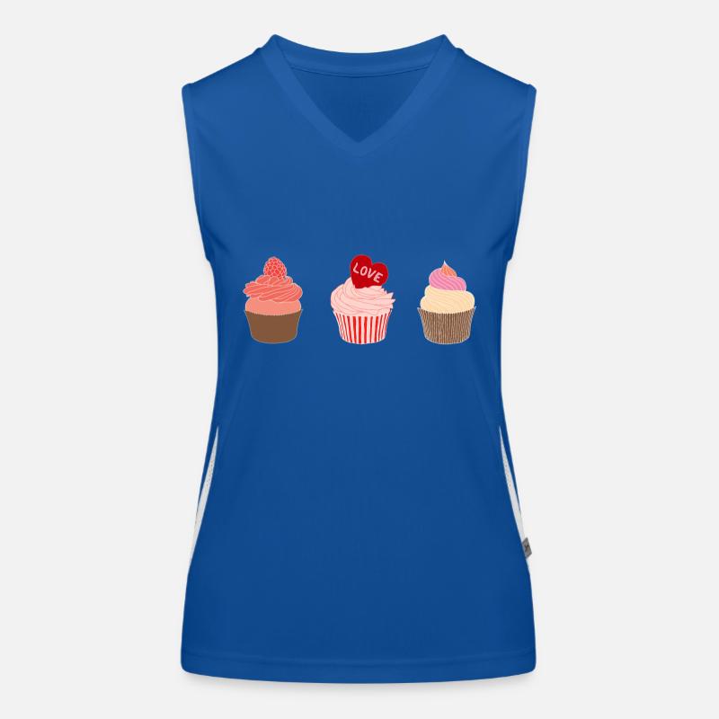 Cupcakes Women's Functional Contrast Tank Top