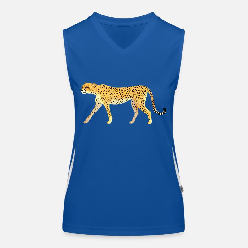 Guépard / Cheetah 01 Débardeur respirant contrasté Femme