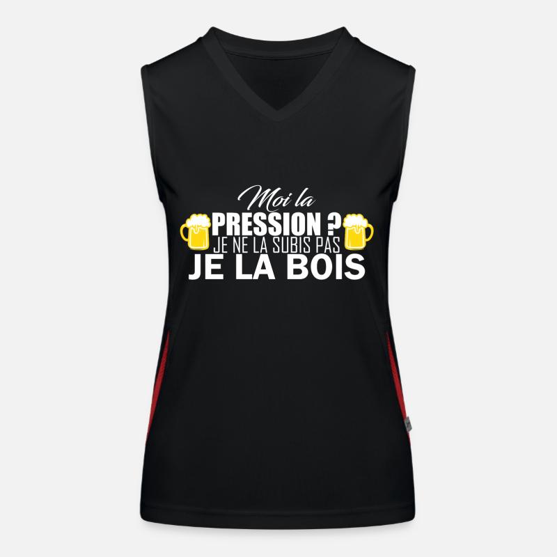 moi la pression Débardeur respirant contrasté Femme