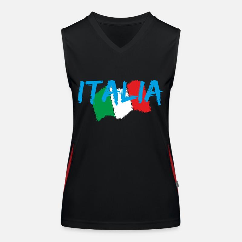 Italy Edo blue Women's Functional Contrast Tank Top