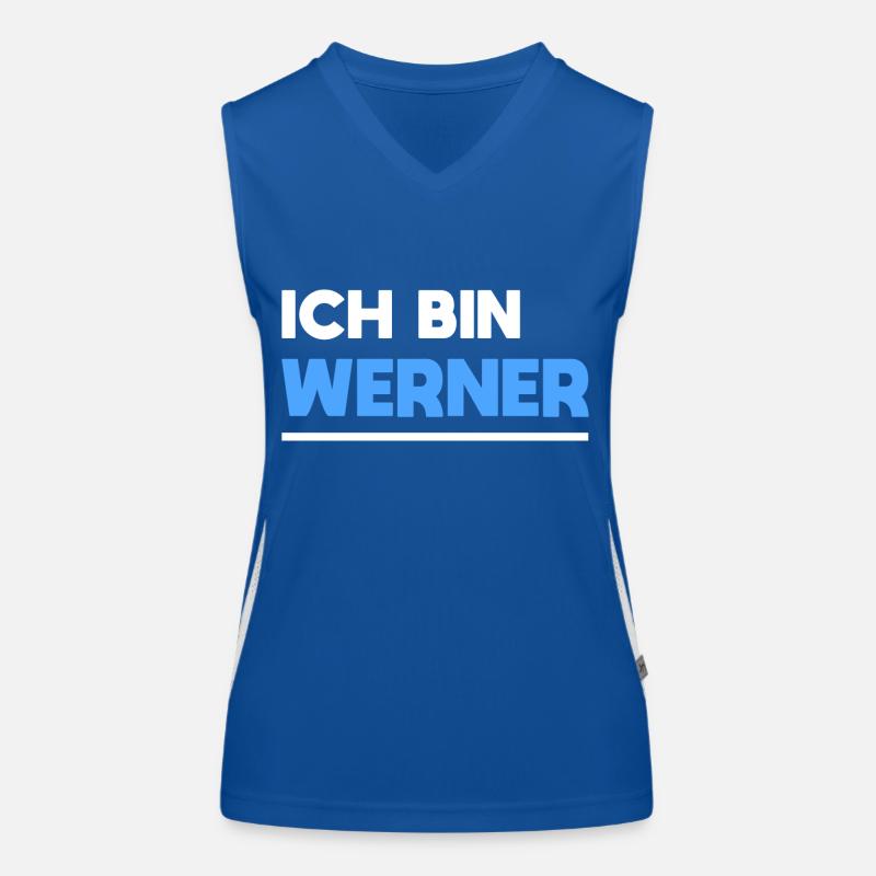 Werner Name Spruch für stolze Werner Funktionelles Kontrast-Tank Top für Frauen