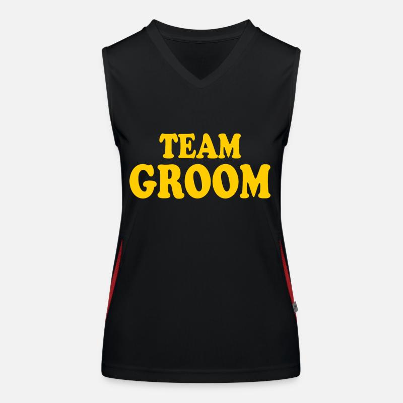 Team groom Débardeur respirant contrasté Femme