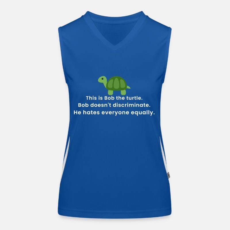 Bob the turtle Women's Functional Contrast Tank Top