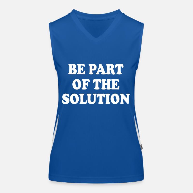 Be part of the solution Débardeur respirant contrasté Femme