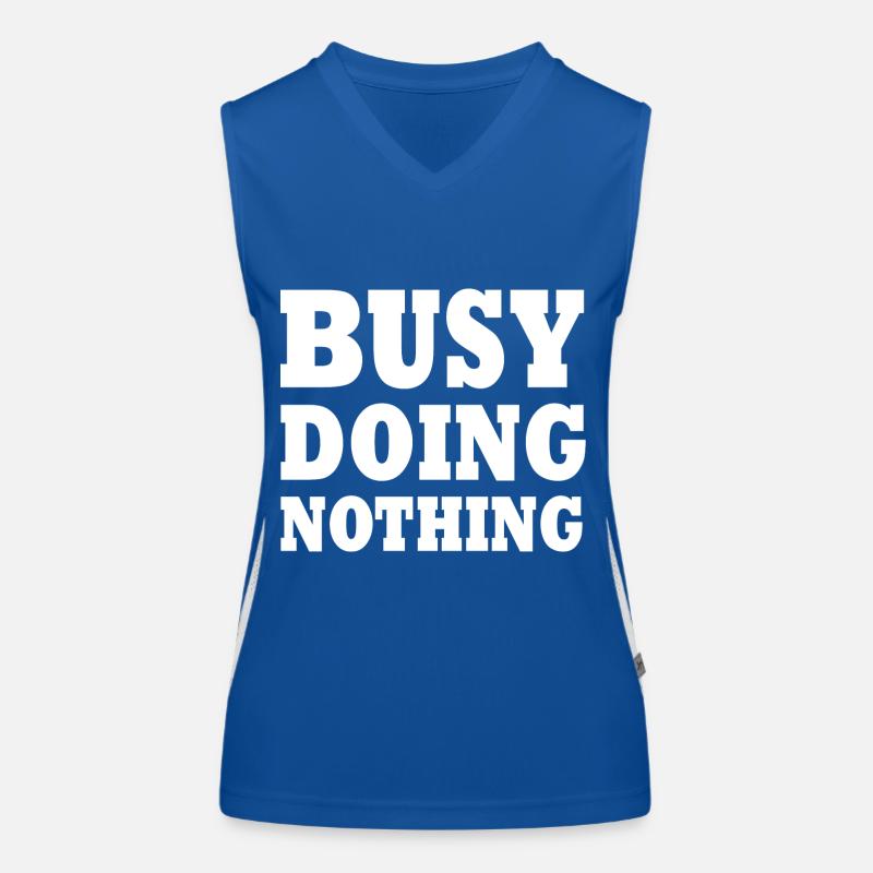 busy doing nothing Funktionelles Kontrast-Tank Top für Frauen