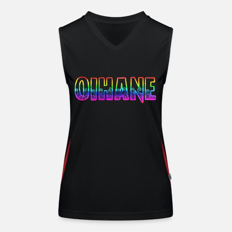 oihane rs regenbogen Funktionelles Kontrast-Tank Top für Frauen