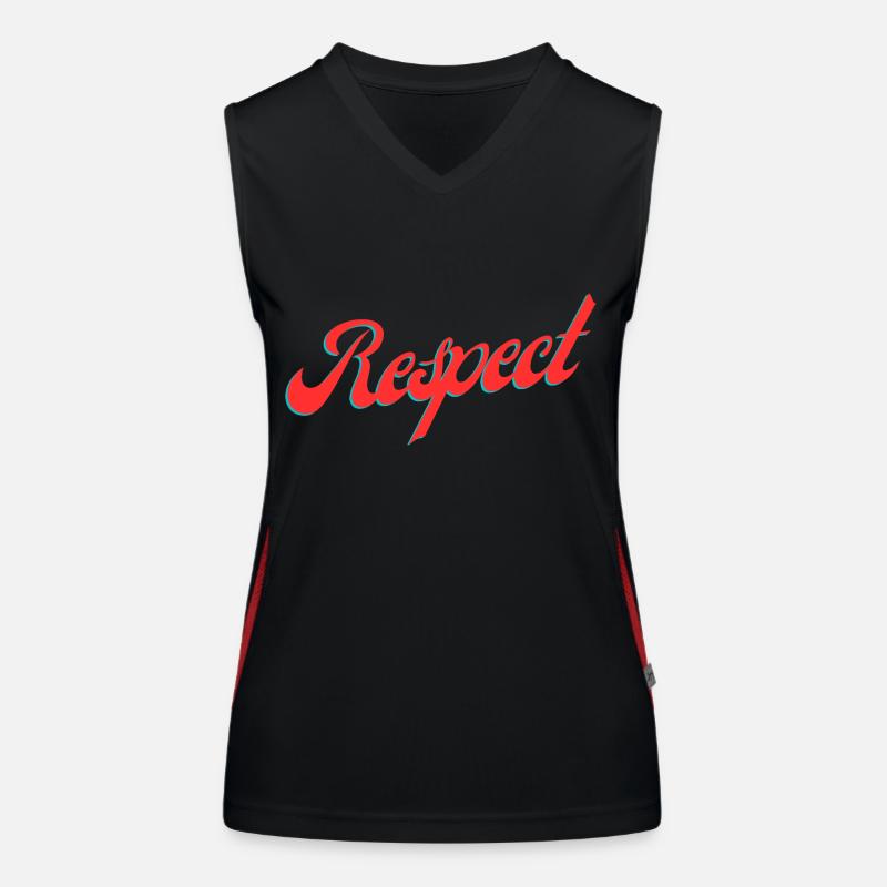 Respect Débardeur respirant contrasté Femme