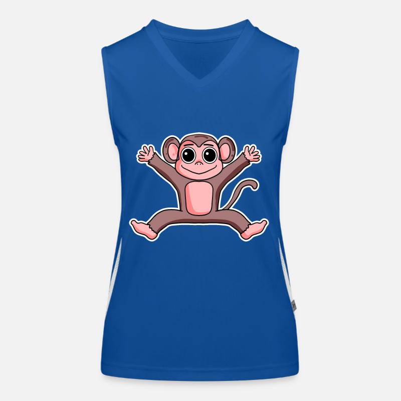 Affe Funktionelles Kontrast-Tank Top für Frauen