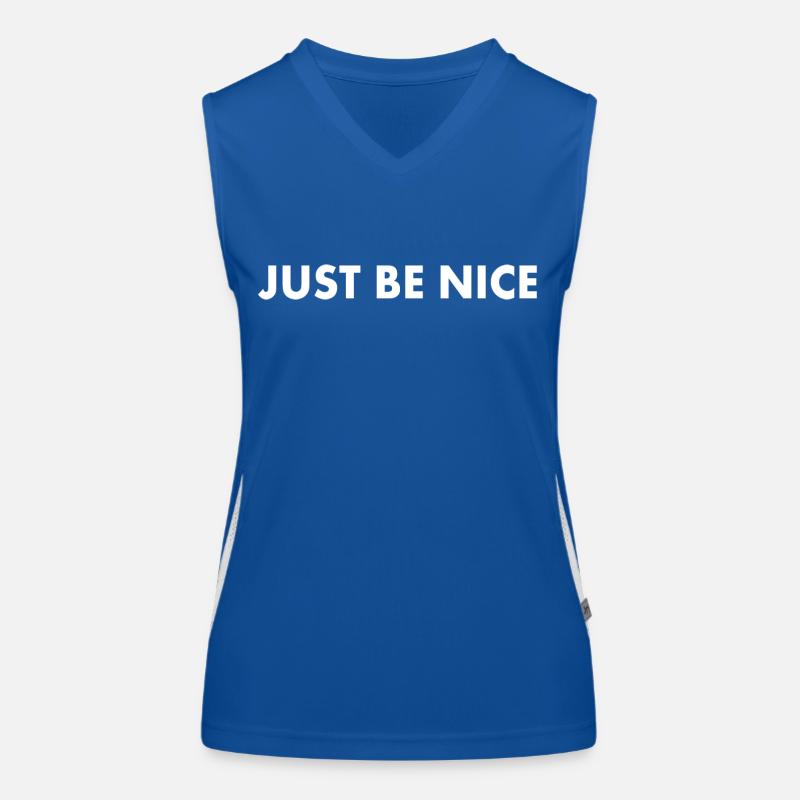 Just be nice Funktionelles Kontrast-Tank Top für Frauen