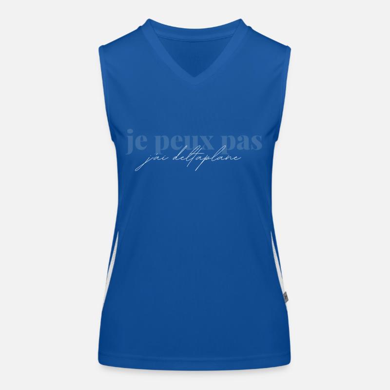 I can't I Hängegleiter Leidenschaft Funktionelles Kontrast-Tank Top für Frauen