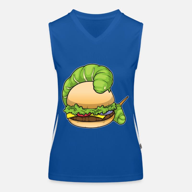 Burger à la chenille Débardeur respirant contrasté Femme