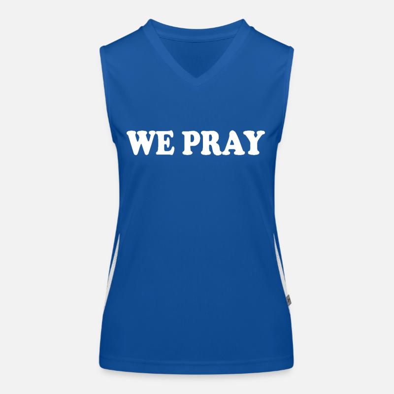 We pray Funktionelles Kontrast-Tank Top für Frauen