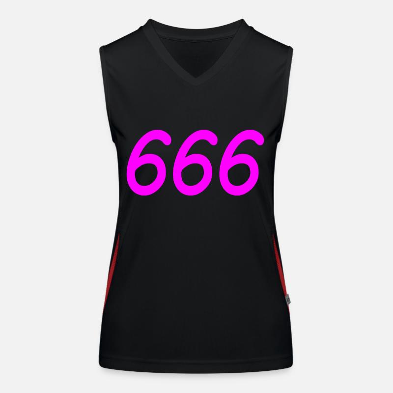 666 Funktionelles Kontrast-Tank Top für Frauen