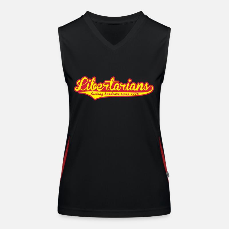Libertarians - Hardcore since 1776 Funktionelles Kontrast-Tank Top für Frauen
