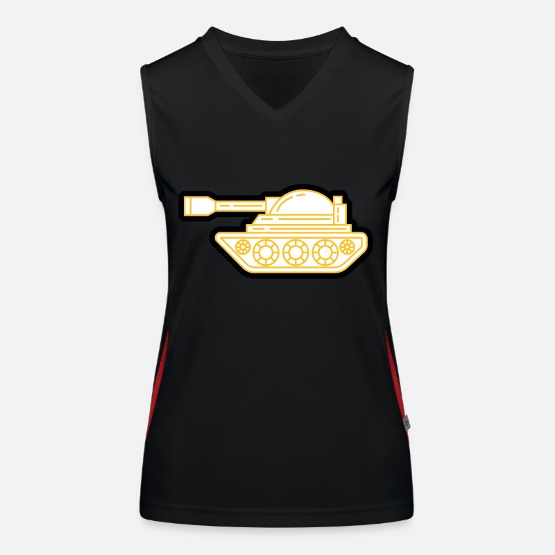 Panzer Funktionelles Kontrast-Tank Top für Frauen