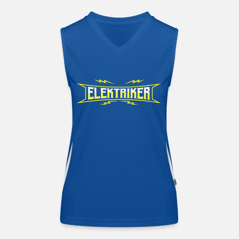 Electrician electrical engineer Strippenzieher Women's Functional Contrast Tank Top