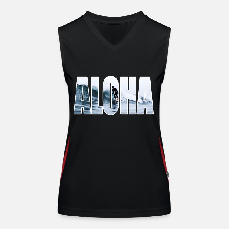 ALOHA Funktionelles Kontrast-Tank Top für Frauen